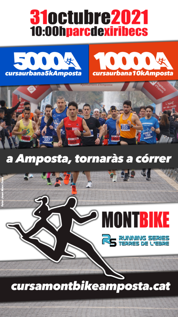 Cursa Montbike Amposta: 5K i 10K pels carrers de la ciutat 31/10/2021